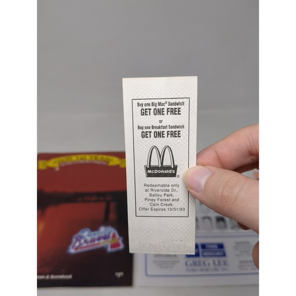 Danville Braves 1993 1st Year Program Scorecard Roster Sheet & Game Ticket VTG - Picture 6 of 16